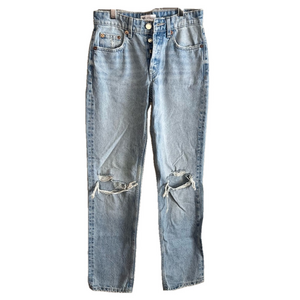 Zara Women’s Distressed Straight Jeans Size 2